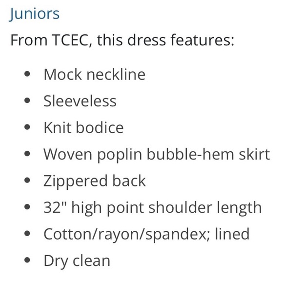 TCEC Sleeveless Knit-To-Woven Bubble Hem Fit-And-Flare Dress - Picture 9 of 9